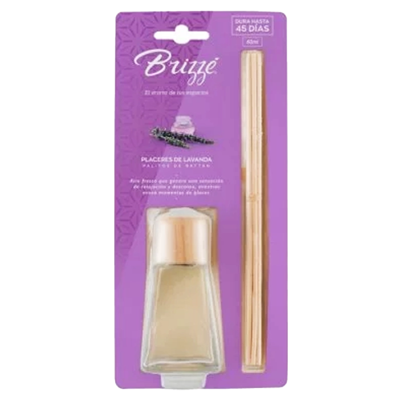 AMBIENTADOR BRIZZE PALITO RATANN LAVANDA X 60ML